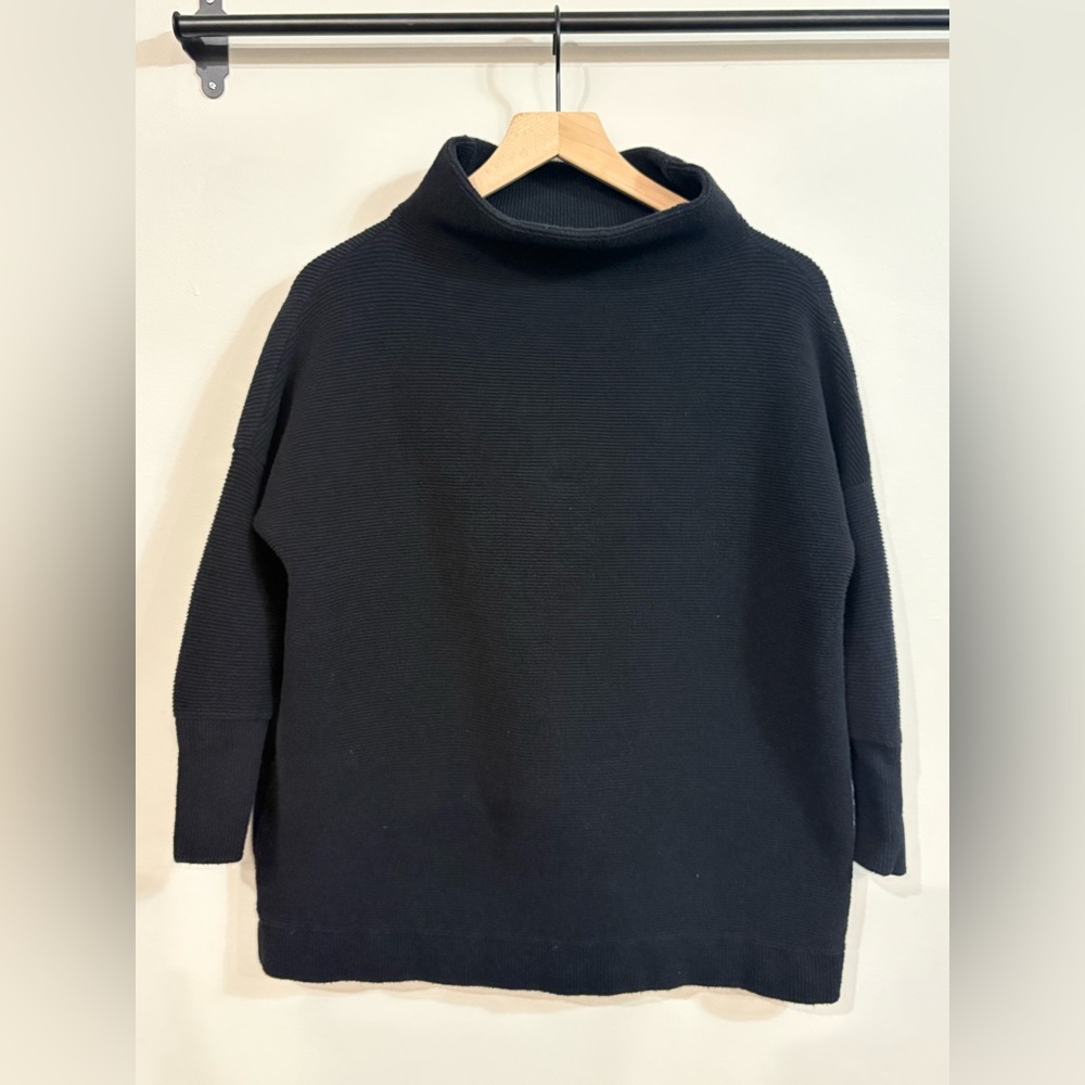 Free People Black Turtleneck Sweater